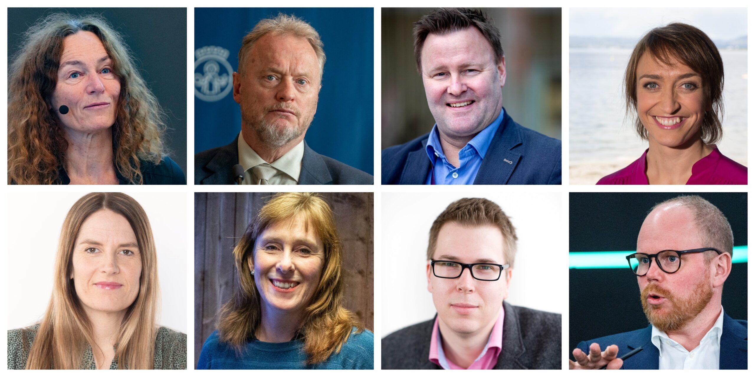 Fotokollasj: Camilla Stoltenberg, Raymond Johansen, Espen Rostrup Nakstad, Ingerid Stenvold, Astrid Meland, Hilde Lysengen Havro, Christina Dorthellinger, Gard Steiro