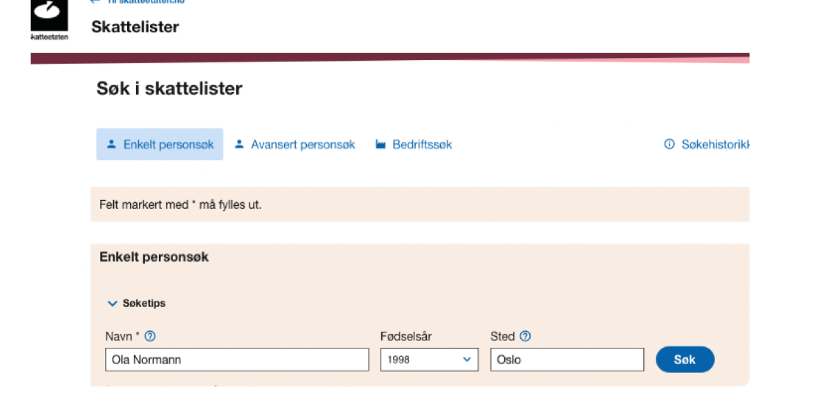 Lær å håndtere skattelistene med Access for journalister
