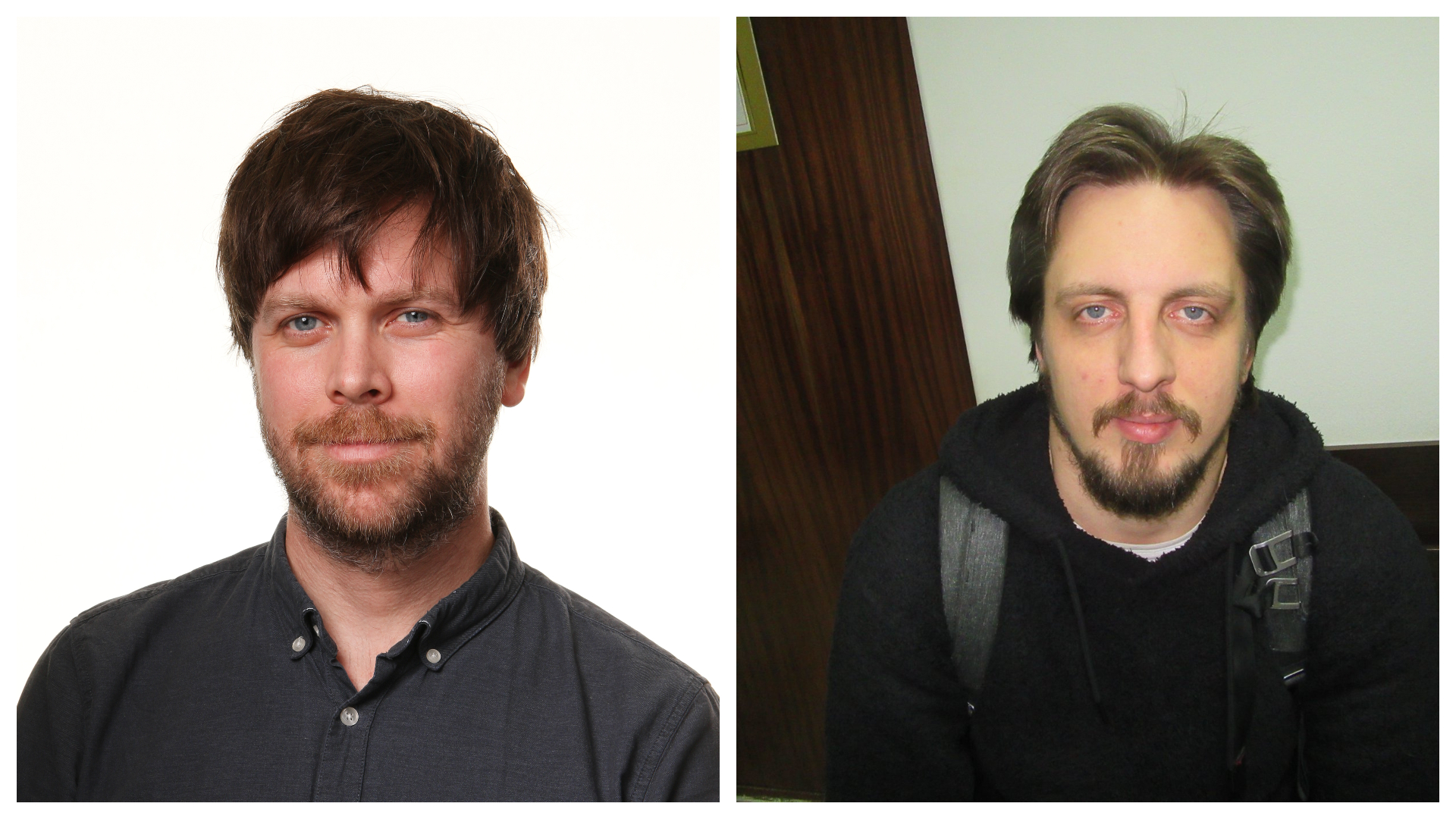 Portrettbilder av Amund Trellevik og Sergej Markelov