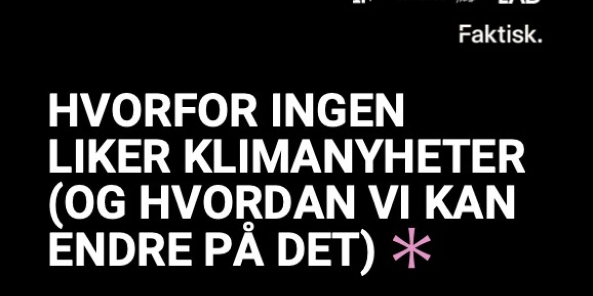 IN/LAB og Faktisk.no inviterer til frokostmøte og rapportslipp  om klimajournalistikk!