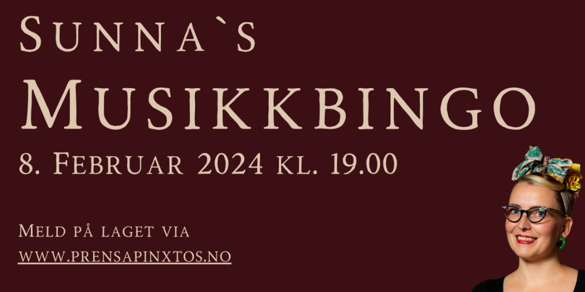 Sunna’s musikkbingo i Prensa