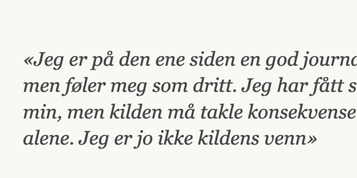 IJ-kurs: Kildearbeid og kildebehandling for journalister